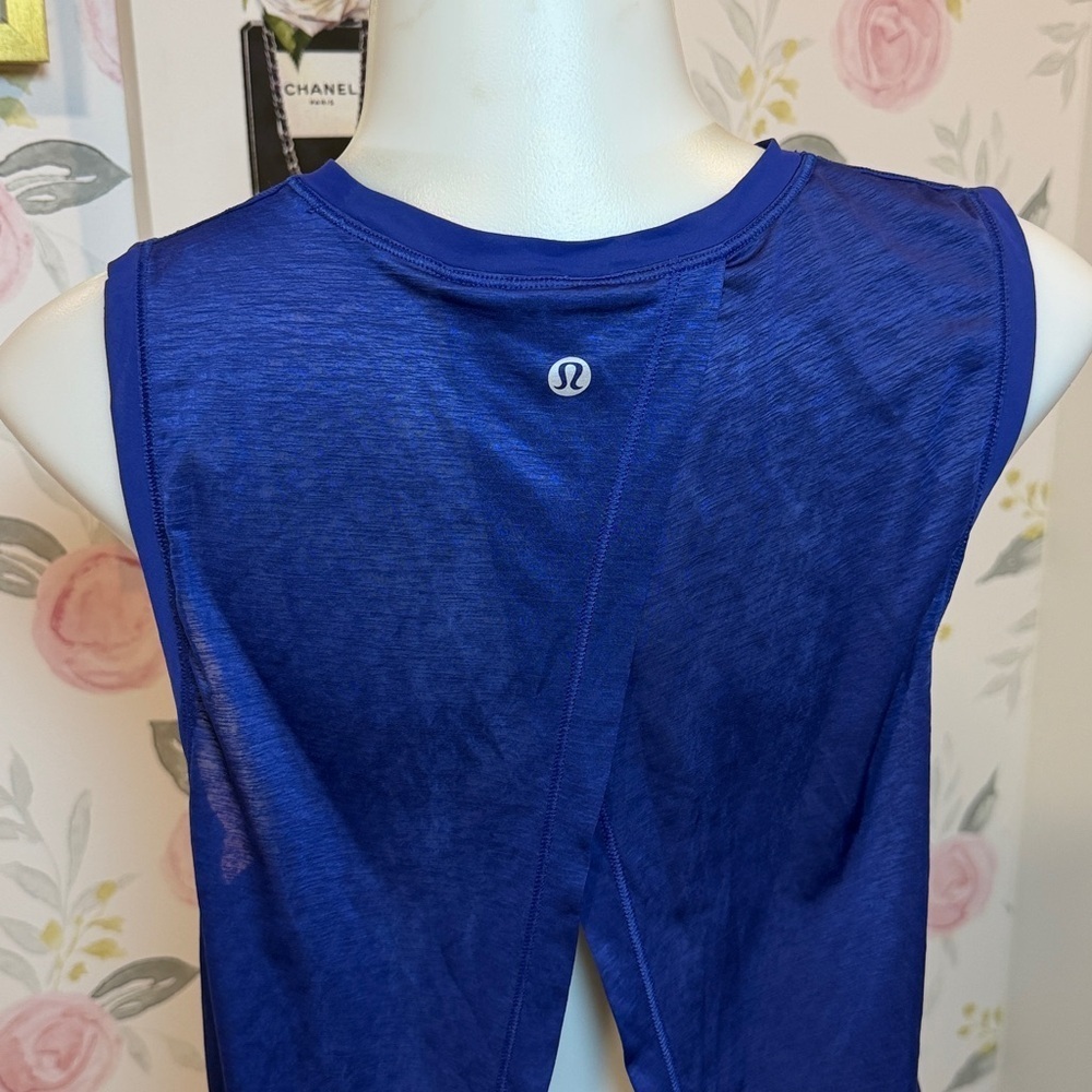 Lululemon Blue Open Tank - Picture 3 of 6
